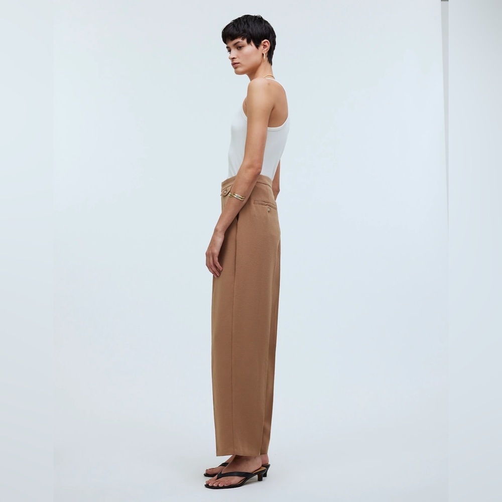 Madewell The Tall Rosedale High-Rise Straight Pant in Crepe - Picture 3 of 11